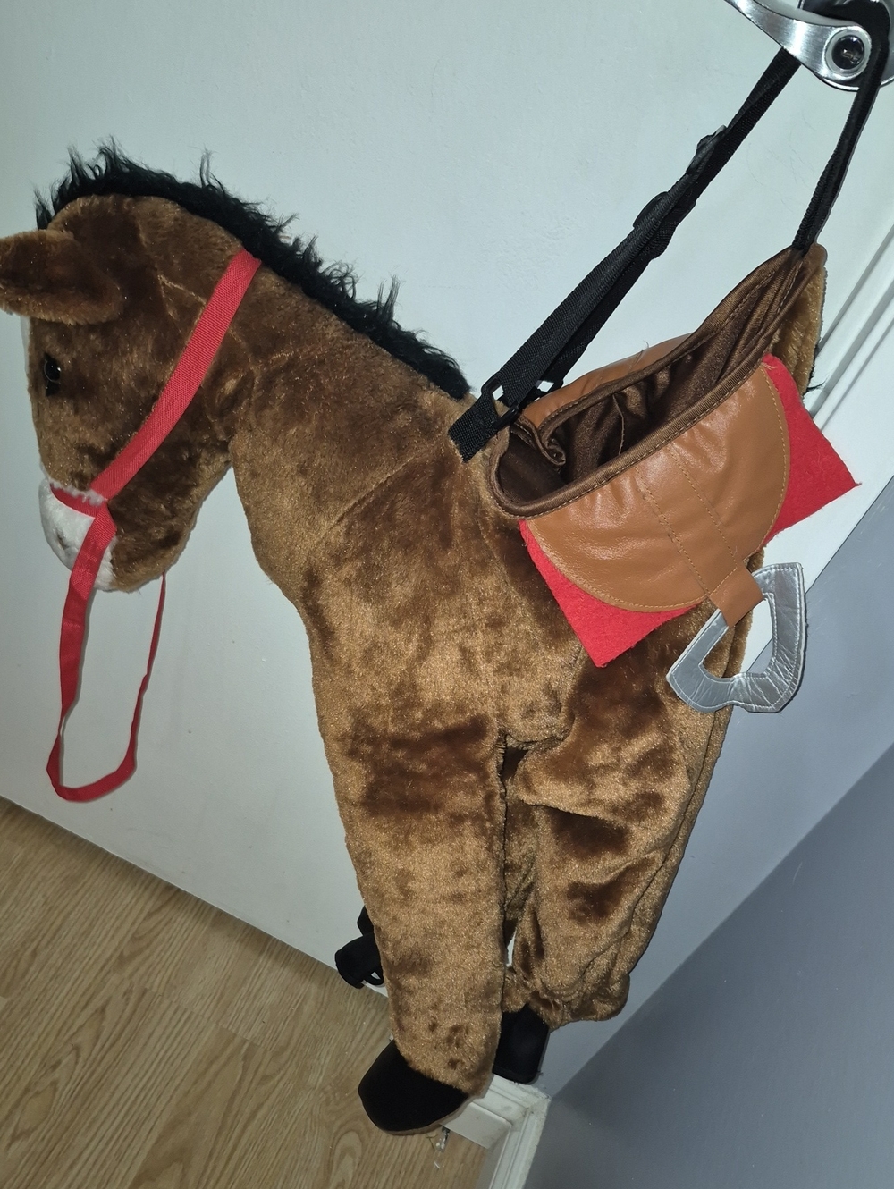 Dream Play Imagine Childs Ride Along Brown Plush Horse Costume